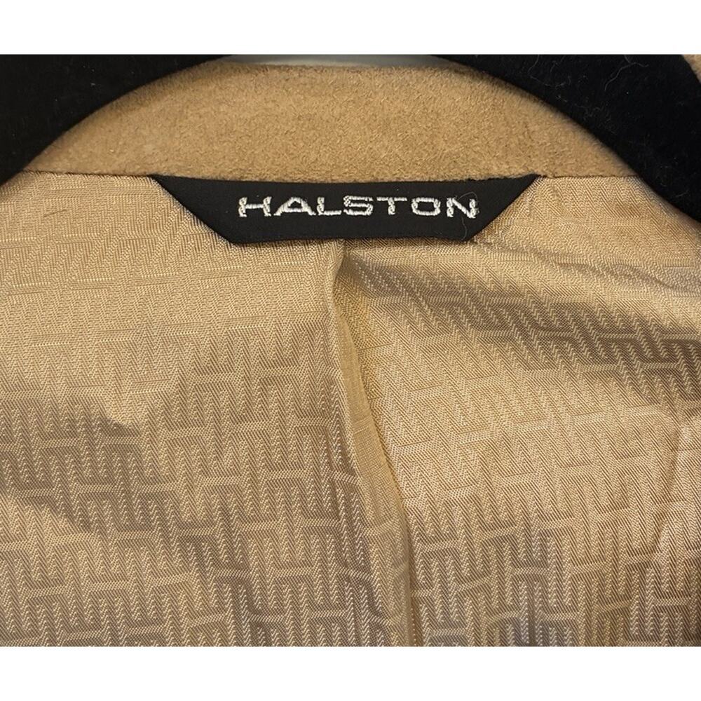 Vintage Halston Ultrasuede "Halsuede" Blazer Camel Tan Mens XL (Size 44/46) - Picture 3 of 11